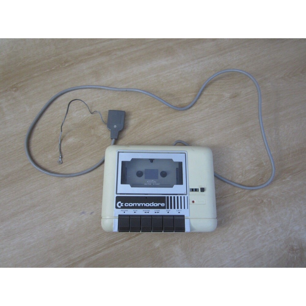 Commodore C2N Datasette Model 1530 Cassette Drive C64 VIC-20 Untested